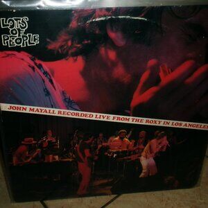 john mayall lots of people live vintage 1977 lp - jazz blues funk harmonica